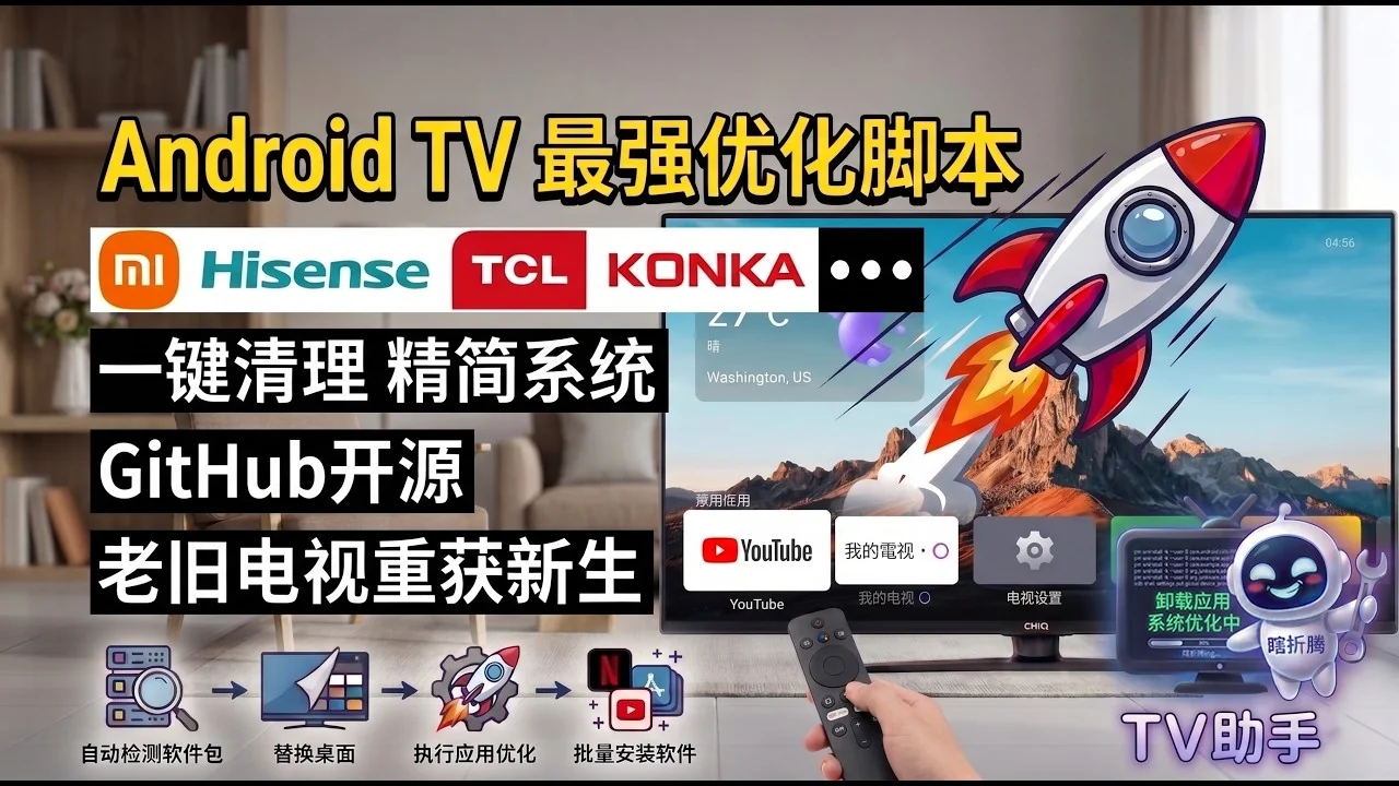 Android TV ADB 一键精简工具演示封面