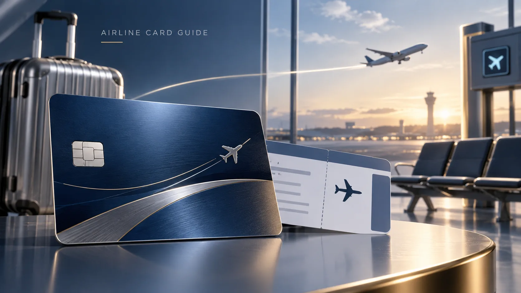 航空联名信用卡教程封面 航空联名信用卡与机场出行元素