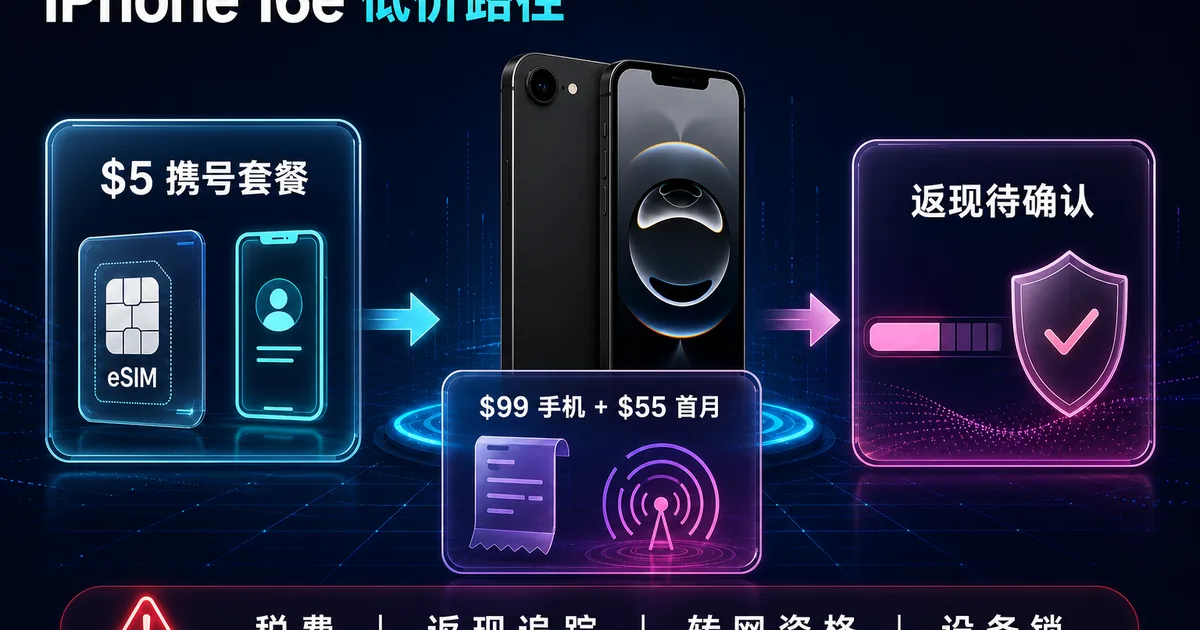 iPhone 16e低价购买路径信息图