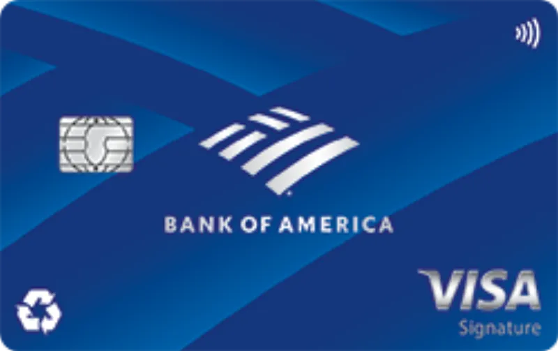 Bank of America Travel Rewards 卡面