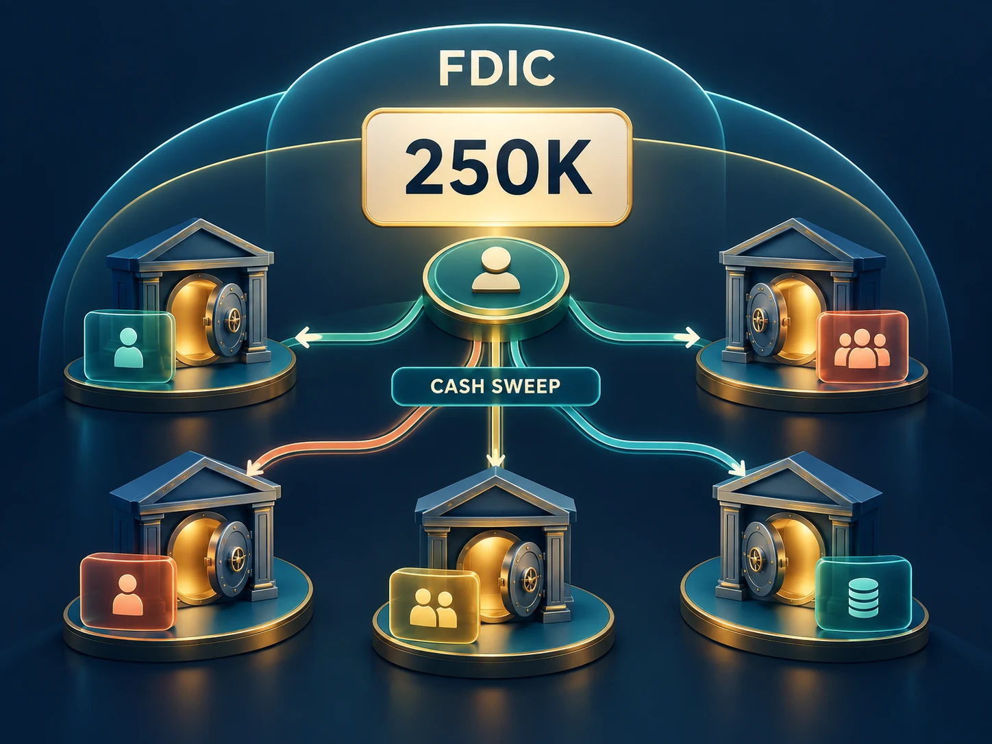 X Money Cash Sweep 多家银行分配与 FDIC 保障边界