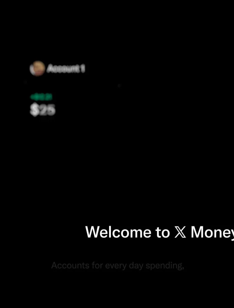 X Money开户欢迎页面