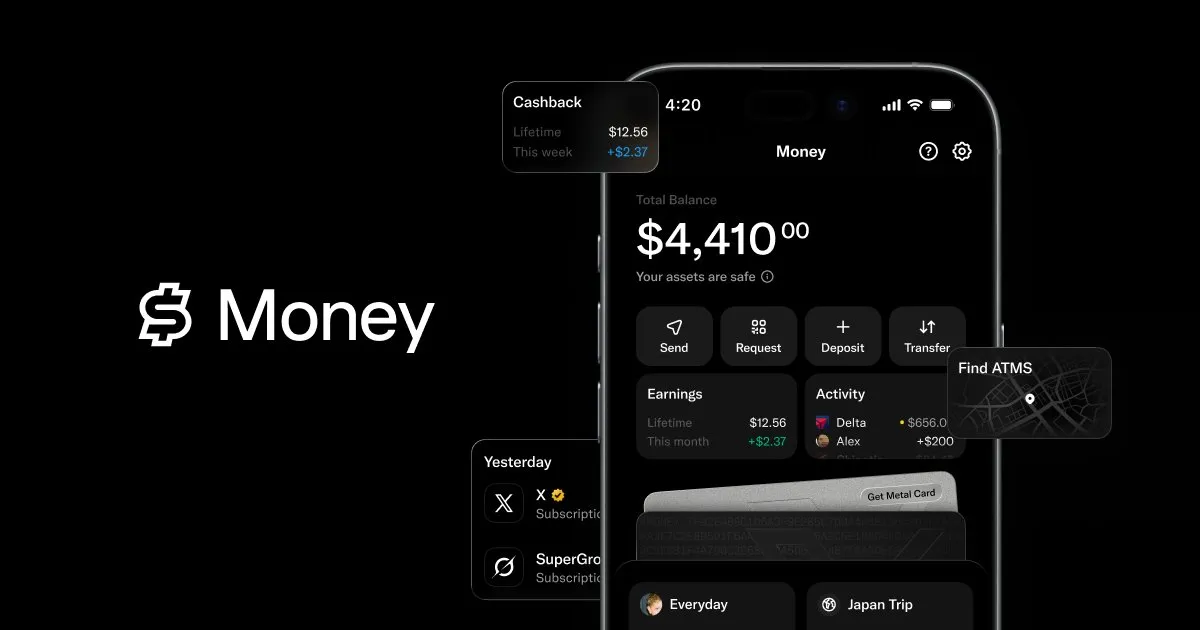 X Money账户与转账功能预览
